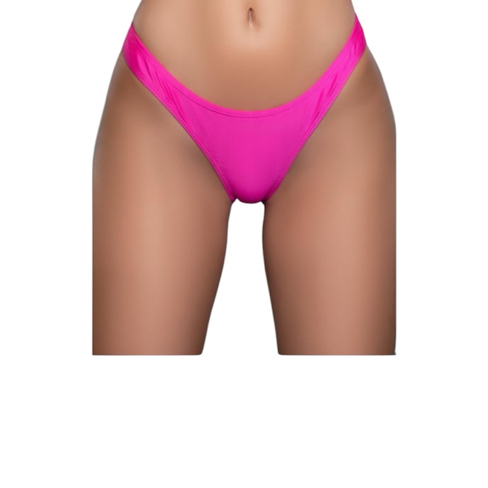 2 Be wicked Reese thong Bikini Bottom pink and black small NWT
